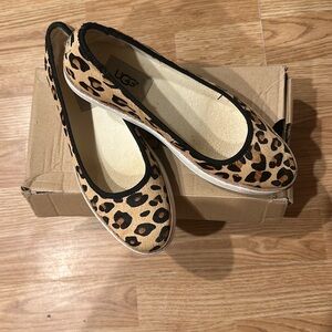 UGG Brown and Black Flats